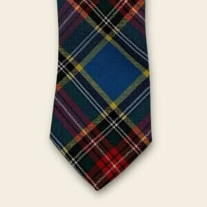 MacKay Ingles Buchan Men’s Neck Tie Pure Wool Tartan Plaid. Made in Scotland